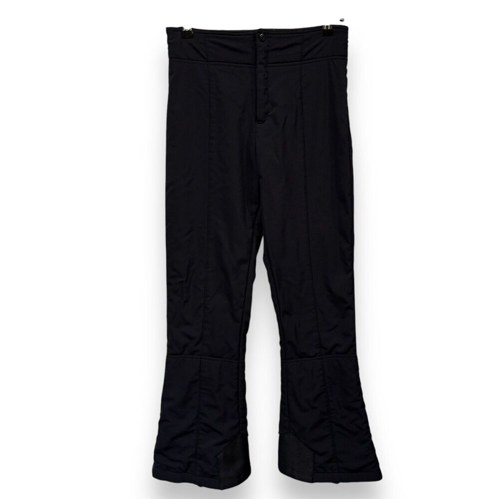 AFRC Schoeller Ski Pants Size 8 Black Fleece Lined Stirrups Snow